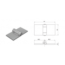 Μεντεσές πόρτας - 158Δ