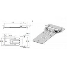 Μεντεσές πίσω πόρτας γαλβάνιζε - 158B